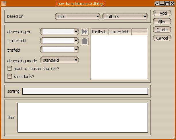 The form datasource dialog(3)